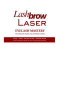 Lash Brow Laser Eyelash Mastery ebook cover